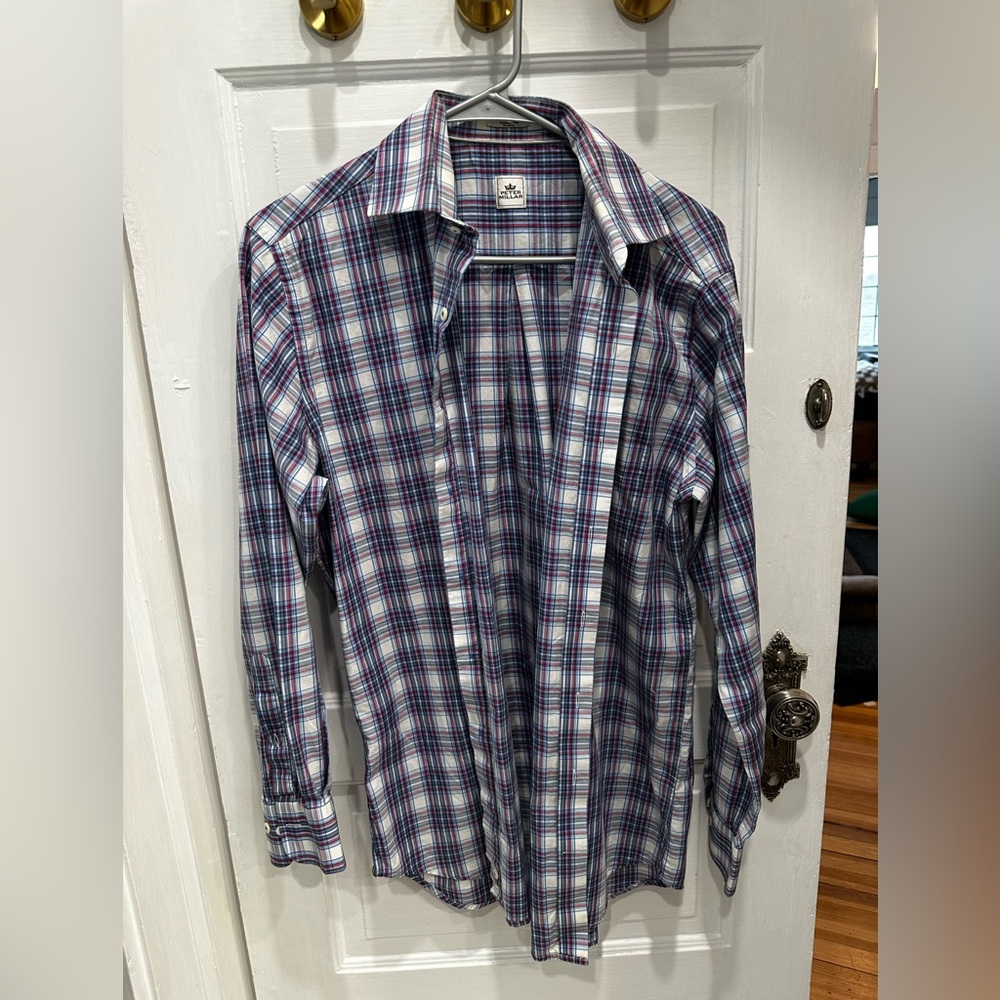 Peter Millar, men’s plaid button down shirt, size medium